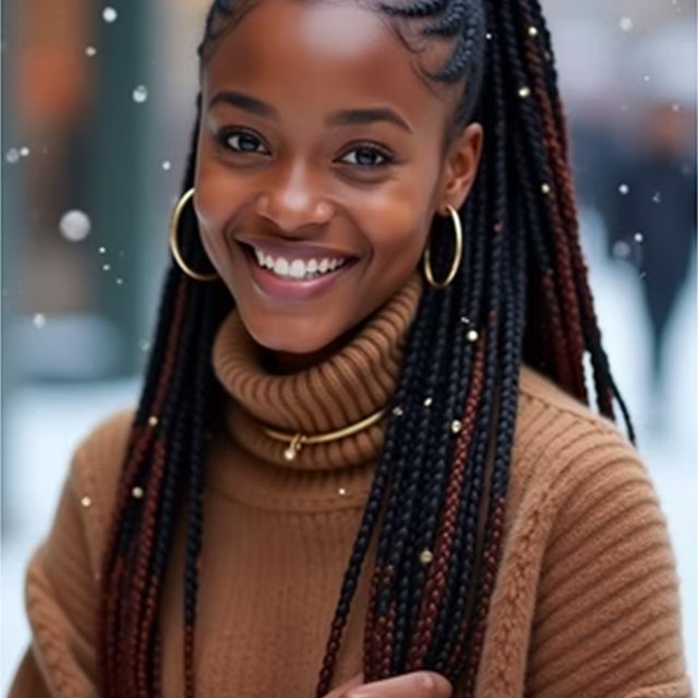 Braided ponytail style